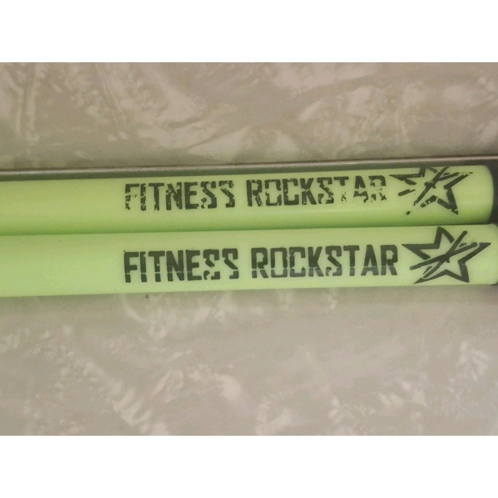 Fitness Rockstar Drumsticks for Fitness & Aerobic Workout Classes Pre-Owned - Picture 3 of 4